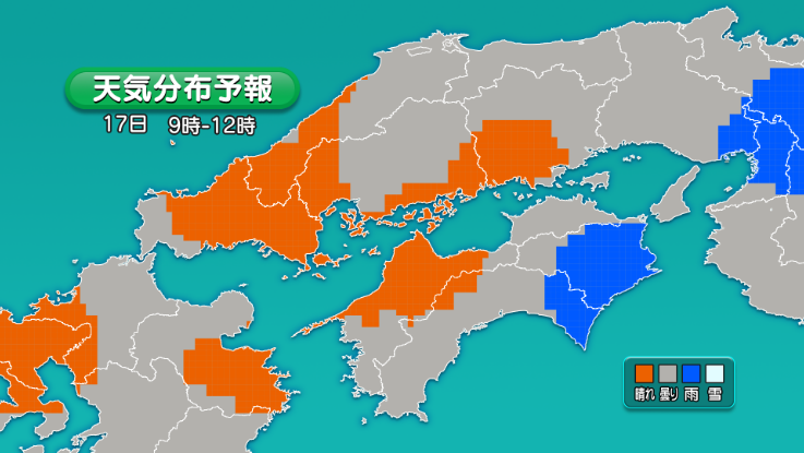 気象情報作画送出システム画面例